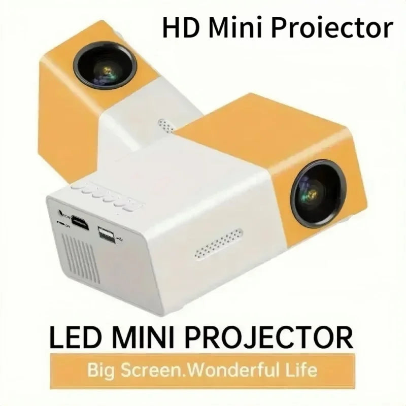 Mini proyector LED portátil YG300, compatible con com HDMI, USB, TF audio, casa leitor multimitídia, inteligente,portátil,viagem