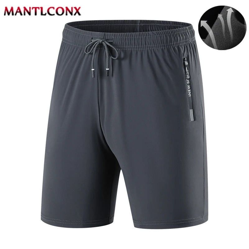 New Summer Casual Men's Shorts Quick Dry Elastic Workout Short Pants Man Gym Fitness Training Running Sports Shorts Men Jogging