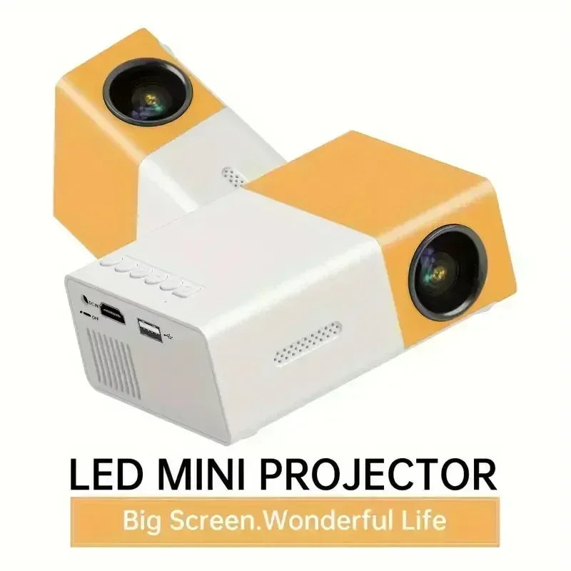 Mini proyector LED portátil YG300, compatible con com HDMI, USB, TF audio, casa leitor multimitídia, inteligente,portátil,viagem