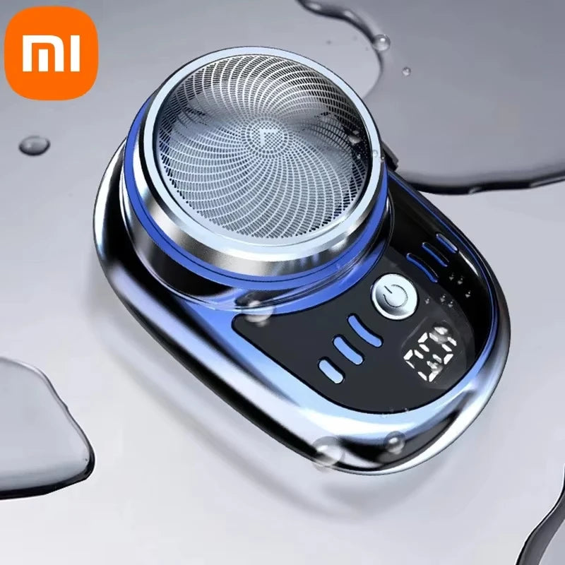 Super Xiaomi mini barbeador elétrico recarregável usb, à prova d'água, masculino, portátil, excelente para usar no dia dia e viagem, destacasse em  uso molhado e seco para pessoas empoderadas.