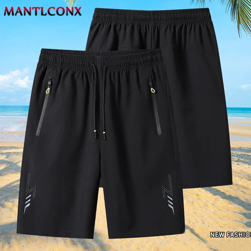 New Summer Casual Men's Shorts Quick Dry Elastic Workout Short Pants Man Gym Fitness Training Running Sports Shorts Men Jogging